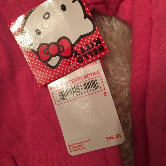 Nwt pink hello kitty terry active set size 5 - Picture 5 of 7